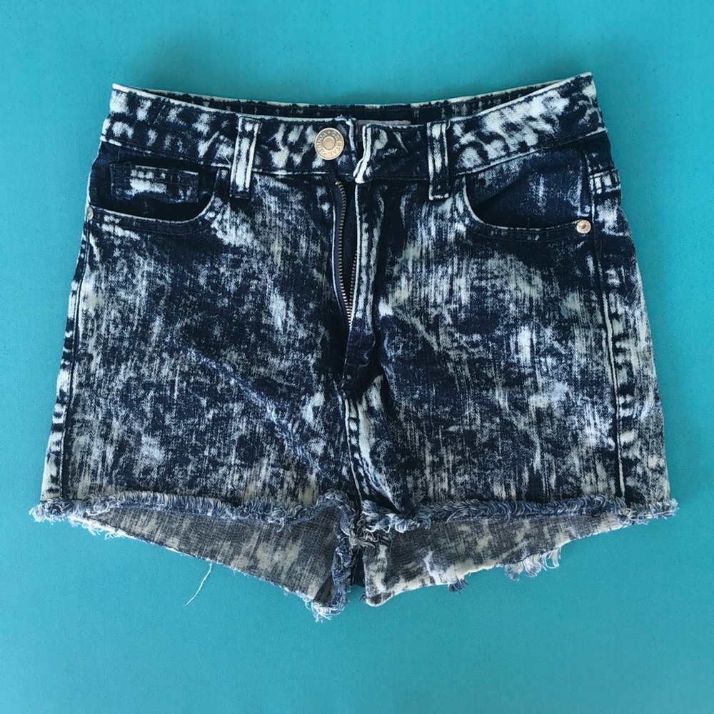 Blue and White Shorts